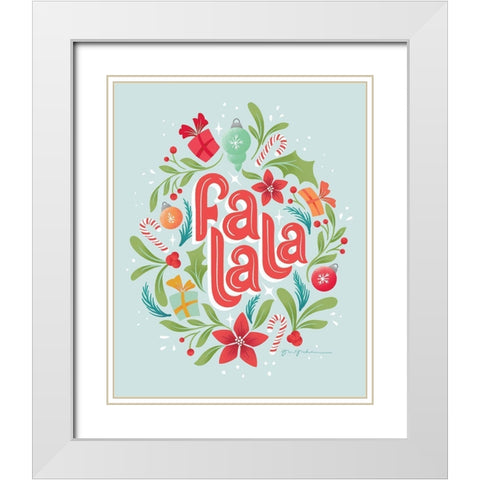 Falala II White Modern Wood Framed Art Print with Double Matting by Graham, Gia