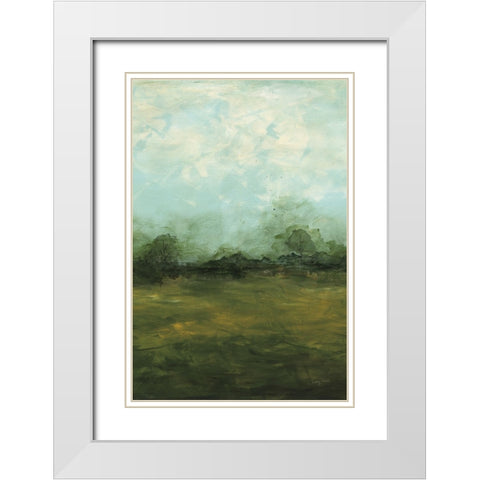 Meadows Edge Dark Crop White Modern Wood Framed Art Print with Double Matting by Prahl, Courtney