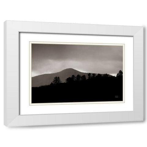 Storm Layers White Modern Wood Framed Art Print with Double Matting by Larson, Nathan