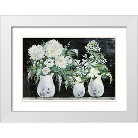 Late Summer Bouquet IV White Modern Wood Framed Art Print with Double Matting by Purinton, Julia