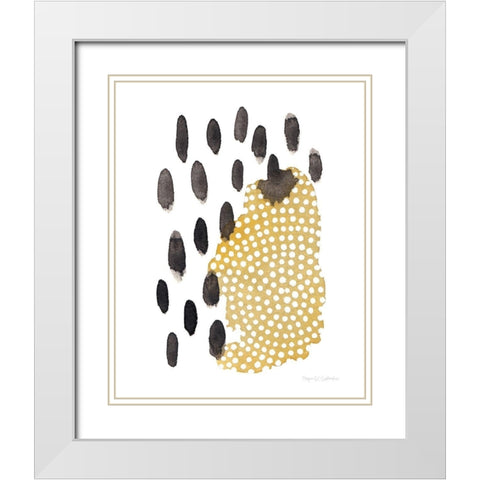 Abstract Day V White Modern Wood Framed Art Print with Double Matting by Gallagher, Megan