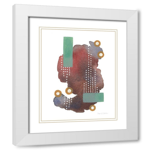 Abstract Day VI White Modern Wood Framed Art Print with Double Matting by Gallagher, Megan