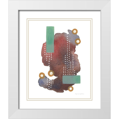 Abstract Day VI White Modern Wood Framed Art Print with Double Matting by Gallagher, Megan