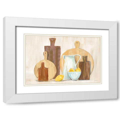 Marnies Kitchen III White Modern Wood Framed Art Print with Double Matting by Schlabach, Sue