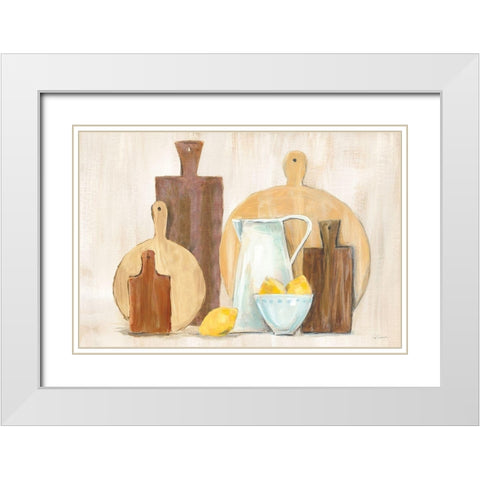 Marnies Kitchen III White Modern Wood Framed Art Print with Double Matting by Schlabach, Sue