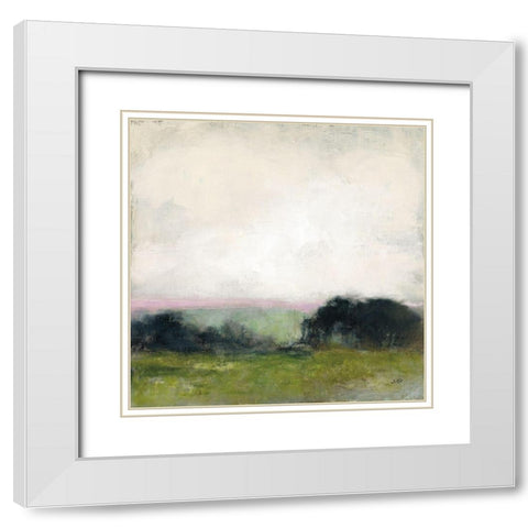 First View of the Water with Pink White Modern Wood Framed Art Print with Double Matting by Purinton, Julia