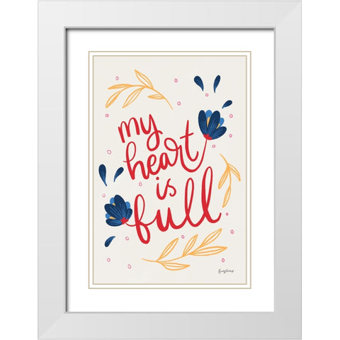 Bold Bright II White Modern Wood Framed Art Print with Double Matting by Thorns, Becky