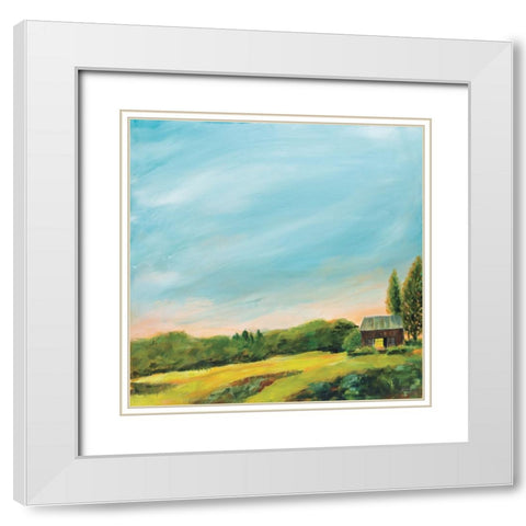 Golden Hour White Modern Wood Framed Art Print with Double Matting by Schlabach, Sue