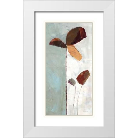 Of Clover II White Modern Wood Framed Art Print with Double Matting by Nai, Danhui