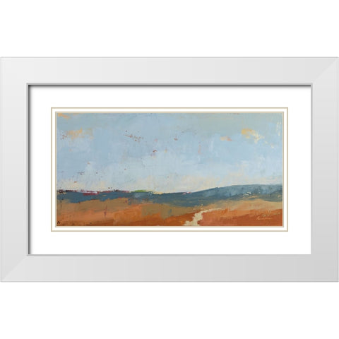 Nowhere Near White Modern Wood Framed Art Print with Double Matting by Munger, Pamela