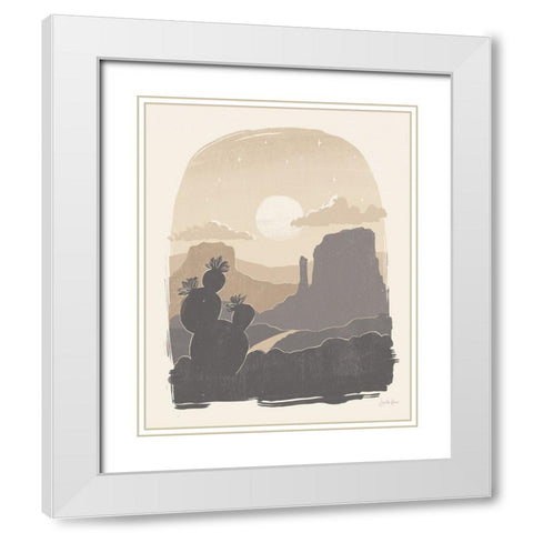 Desert I Neutral White Modern Wood Framed Art Print with Double Matting by Penner, Janelle