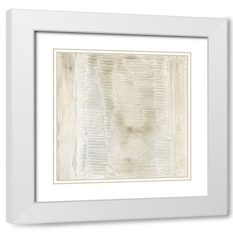 Toned Texture II White Modern Wood Framed Art Print with Double Matting by Paschke, Chris