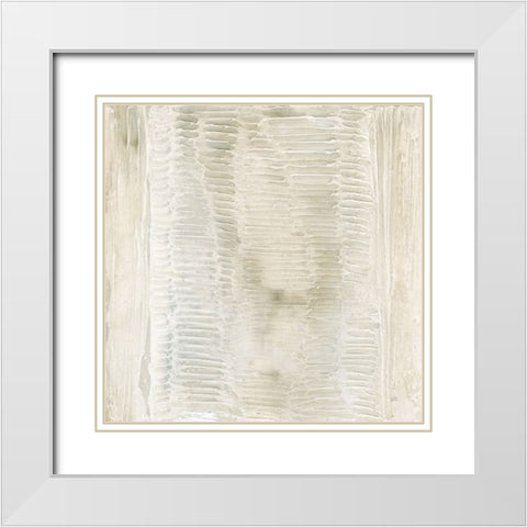 Toned Texture II White Modern Wood Framed Art Print with Double Matting by Paschke, Chris