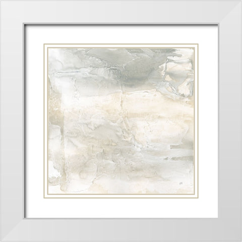 Toned Texture IV White Modern Wood Framed Art Print with Double Matting by Paschke, Chris
