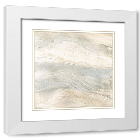 Toned Texture VI White Modern Wood Framed Art Print with Double Matting by Paschke, Chris