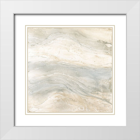 Toned Texture VI White Modern Wood Framed Art Print with Double Matting by Paschke, Chris