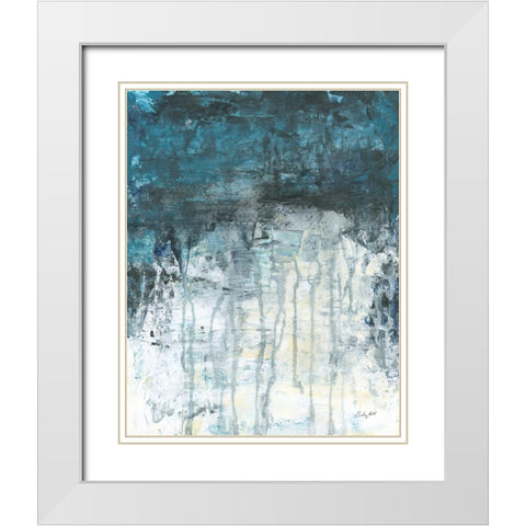Glacial White Modern Wood Framed Art Print with Double Matting by Prahl, Courtney