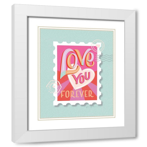 Just My Type III White Modern Wood Framed Art Print with Double Matting by Graham, Gia