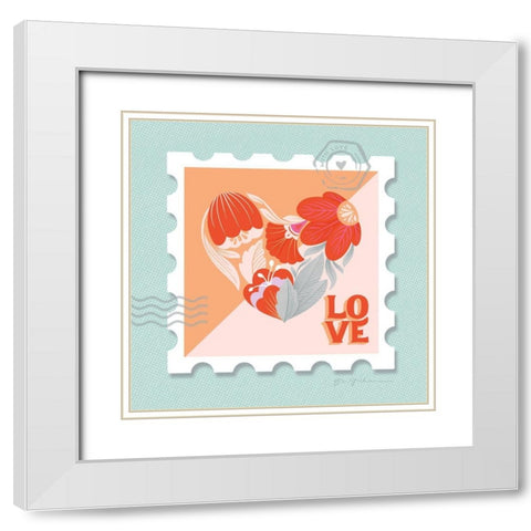 Just My Type VII White Modern Wood Framed Art Print with Double Matting by Graham, Gia