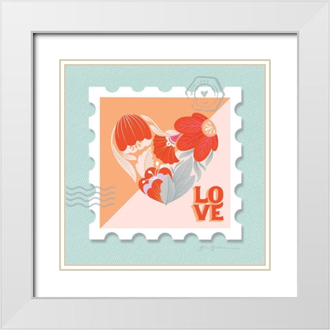 Just My Type VII White Modern Wood Framed Art Print with Double Matting by Graham, Gia