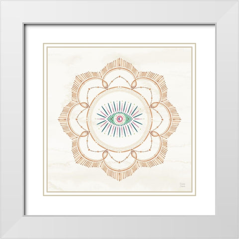 The Tropics V White Modern Wood Framed Art Print with Double Matting by June, Dina