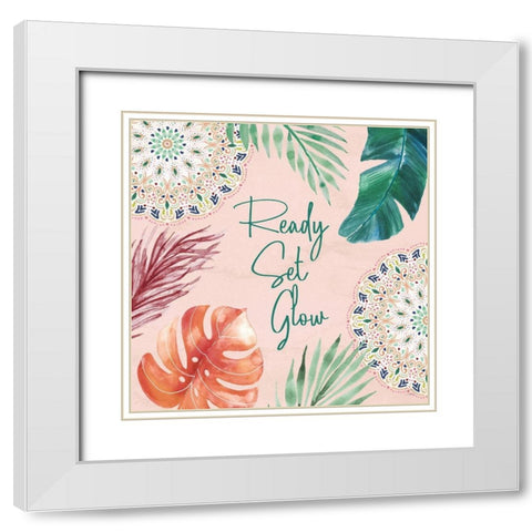 The Tropics VI White Modern Wood Framed Art Print with Double Matting by June, Dina