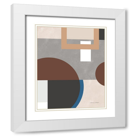 Soft Modern II Gray White Modern Wood Framed Art Print with Double Matting by Gallagher, Megan