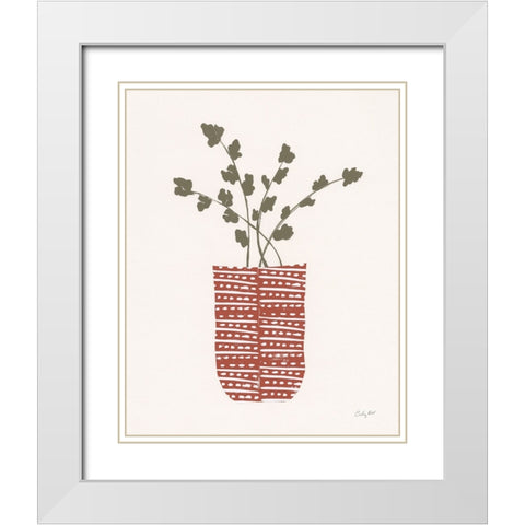 Shadow Vessels I Hot Sauce White Modern Wood Framed Art Print with Double Matting by Prahl, Courtney