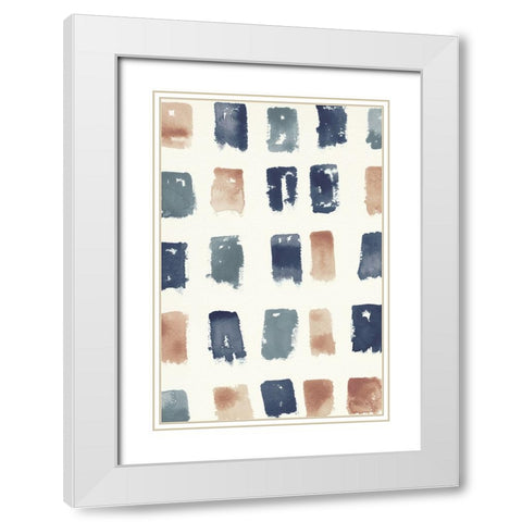 Pas Parfait III Rose Crop White Modern Wood Framed Art Print with Double Matting by Novak, Shirley