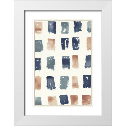 Pas Parfait III Rose Crop White Modern Wood Framed Art Print with Double Matting by Novak, Shirley