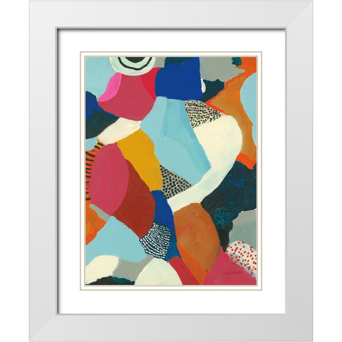 Inclination White Modern Wood Framed Art Print with Double Matting by Warrick, Cheryl
