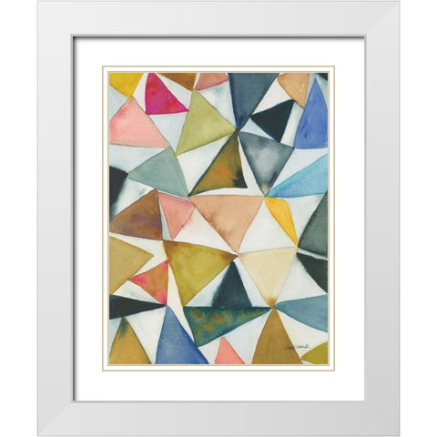 Tilt Shift I White Modern Wood Framed Art Print with Double Matting by Warrick, Cheryl