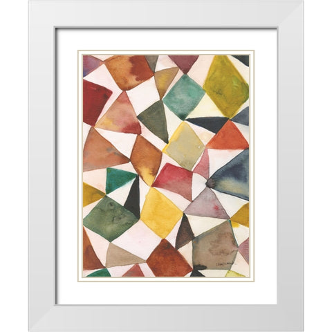 Tilt Shift II White Modern Wood Framed Art Print with Double Matting by Warrick, Cheryl