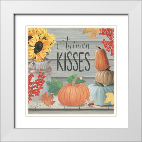 Fall at the Farm VI White Modern Wood Framed Art Print with Double Matting by Wiens, James