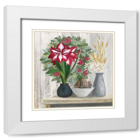 Natural Holiday Light White Modern Wood Framed Art Print with Double Matting by Purinton, Julia