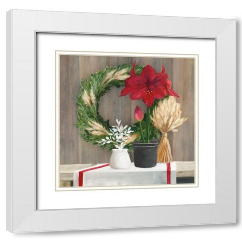 Blooms of the Season Dark White Modern Wood Framed Art Print with Double Matting by Purinton, Julia