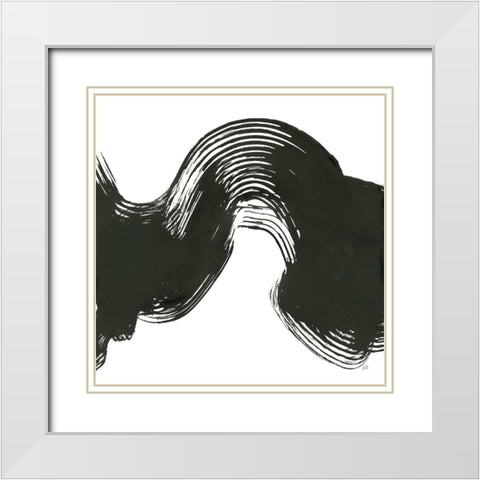 Unparalleled IV White Modern Wood Framed Art Print with Double Matting by Paschke, Chris