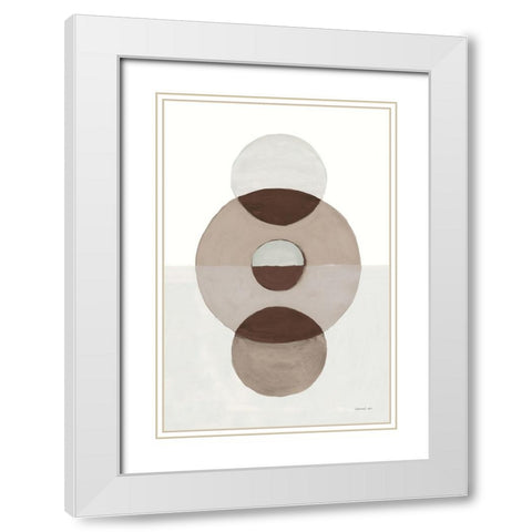 In Between II Earth White Modern Wood Framed Art Print with Double Matting by Nai, Danhui