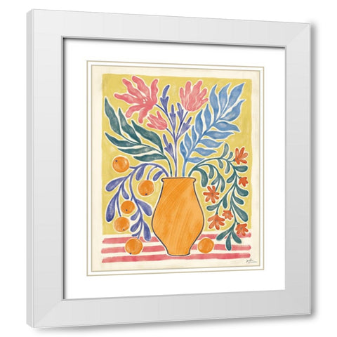 Cyprus Still Life V White Modern Wood Framed Art Print with Double Matting by Penner, Janelle