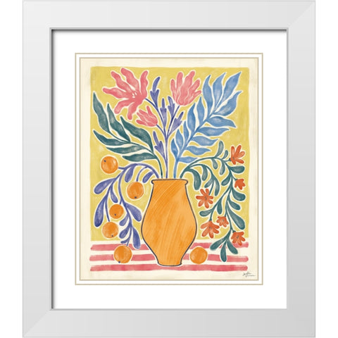 Cyprus Still Life V White Modern Wood Framed Art Print with Double Matting by Penner, Janelle