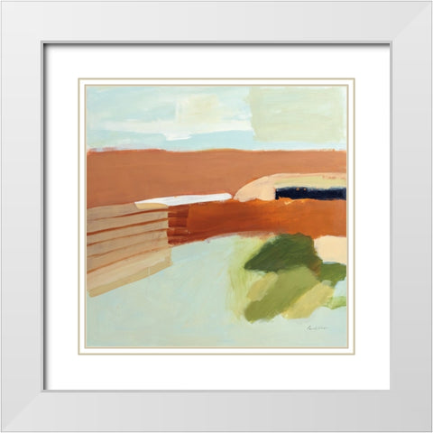 Secrets in the Desert White Modern Wood Framed Art Print with Double Matting by Munger, Pamela