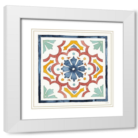 Fall Flair VIII White Modern Wood Framed Art Print with Double Matting by Tavoletti, Anne