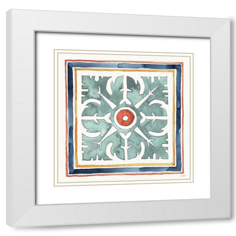 Fall Flair IX White Modern Wood Framed Art Print with Double Matting by Tavoletti, Anne