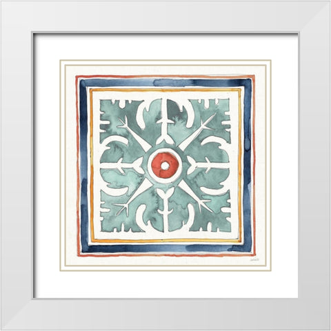 Fall Flair IX White Modern Wood Framed Art Print with Double Matting by Tavoletti, Anne