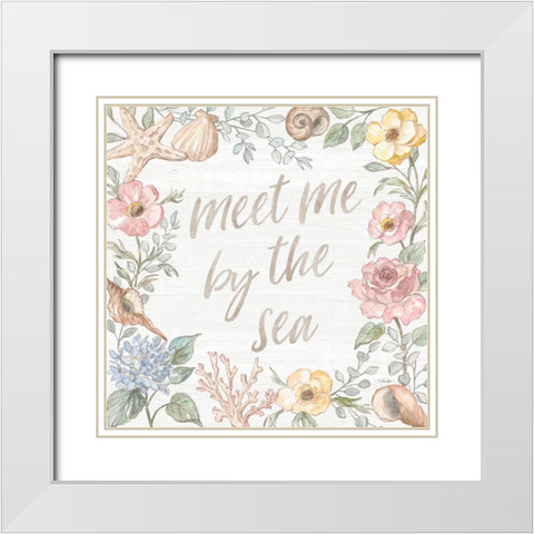 Coastal Cottage II White Modern Wood Framed Art Print with Double Matting by Vassileva, Silvia