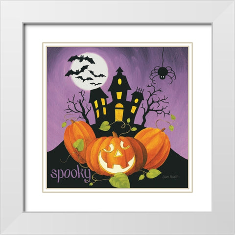 Happy Haunting II White Modern Wood Framed Art Print with Double Matting by Audit, Lisa