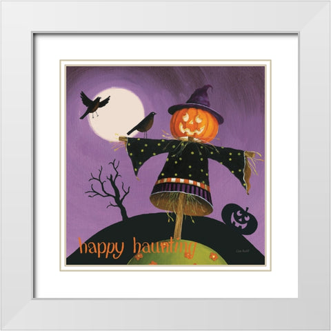 Happy Haunting V White Modern Wood Framed Art Print with Double Matting by Audit, Lisa