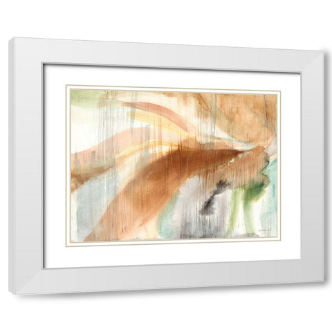 Desert Spring White Modern Wood Framed Art Print with Double Matting by Nai, Danhui