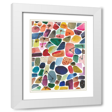 Alchemy I White Modern Wood Framed Art Print with Double Matting by Warrick, Cheryl