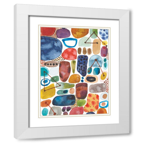 Alchemy II White Modern Wood Framed Art Print with Double Matting by Warrick, Cheryl